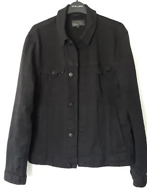Buy Ladies Asos Black Denim Jacket Size Medium • 15£