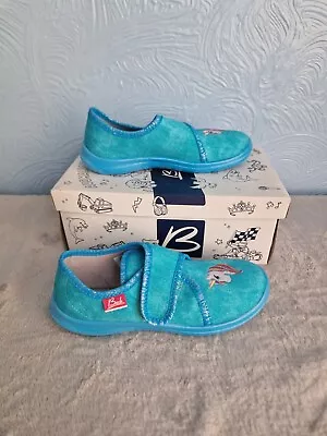 Buy Beck Unicorn Slippers Kids UK Size 12.5 EU 31 Low-Top Turquoise Shoe Child • 5.99£