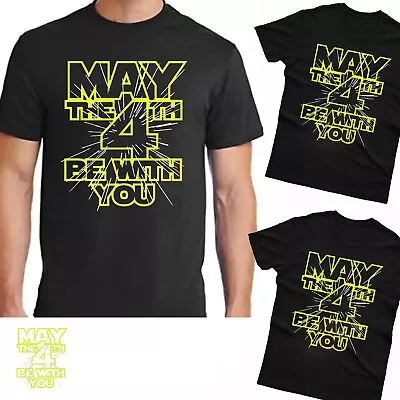 Buy May The 4th Be With You Adult Kids T-Shirt Star Wars Inspired Force Jedi Comic • 7.99£