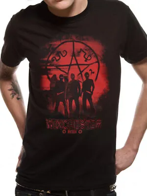 Buy Supernatural Symbol And Group Black Unisex T-Shirt Mens Womens Winchester Small • 11.95£