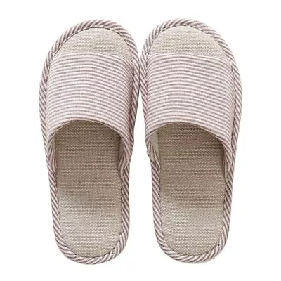 Buy Men Women's Soft House Indoor Slippers Open Toe Cotton Slip On Home Shoes  • 8.39£