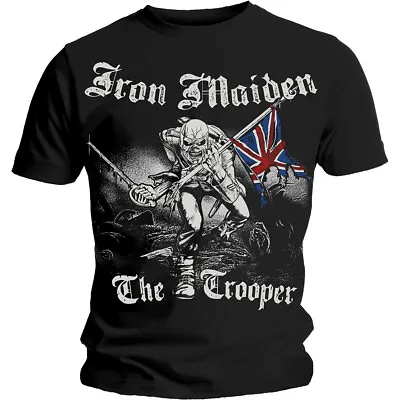 Buy Iron Maiden The Trooper Steve Harris Backprint Official Tee T-Shirt Mens • 18.27£