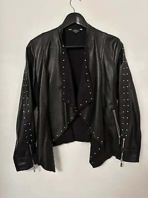 Buy Star Black Size 10 Leather Look Jacket  • 7.99£