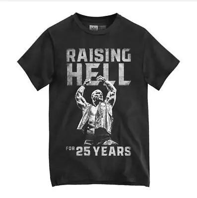 Buy WWE STONE COLD STEVE AUSTIN “RAISING HELL FOR 25 YEARS” T-SHIRT Size M • 22.49£