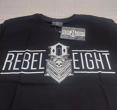 Buy Rebel8 Bandana T-Shirt - Mens - Black - Rebel Eight - Small - Rare • 24.99£