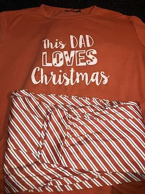Buy Mens Christmas Pyjamas Size Large And X Large Cuffed Bottoms Lounge Pants  • 11.99£