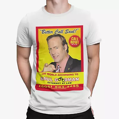 Buy Better Call Saul Poster T-Shirt - TV - Comedy - Breaking Bad - Retro  Goodman • 8.39£
