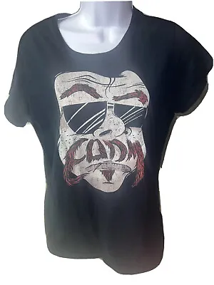 Buy Eagles Of Death Metal Stache Women's Short Sleeve Black Concert T-Shirt Size XL • 21.78£
