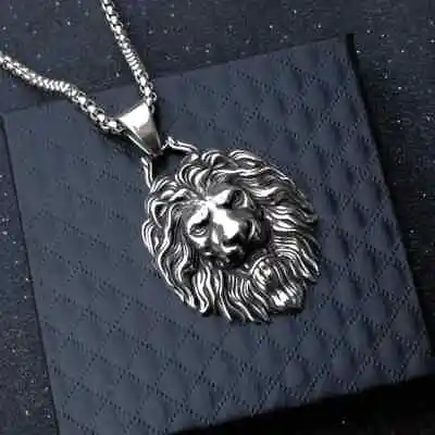 Buy Domineering Lion Men's Necklace , Fashion Handsome Street Hip Hop Punk Jewelry • 6.49£