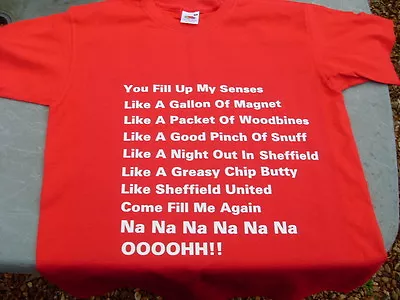 Buy Sheffield United Greasy Chip Butty Song T-Shirt Inc 4xl & 5xl Birthday Gift • 15.95£