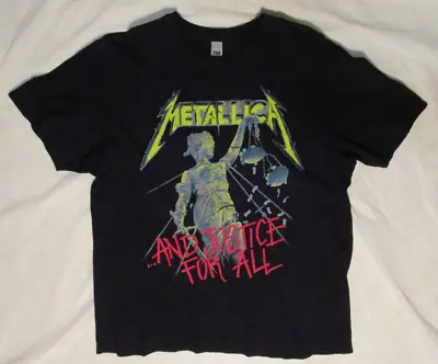 Buy Metallica Size Large Black Music T Shirt And Justice For All • 14.41£