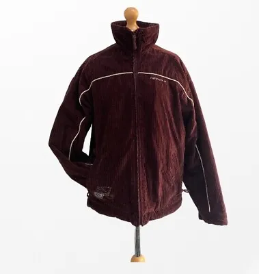 Buy Rip Curl Jacket Size S Cord Fleece Vintage Original Bomber Y2K Puffer Coat 14UK • 54.99£