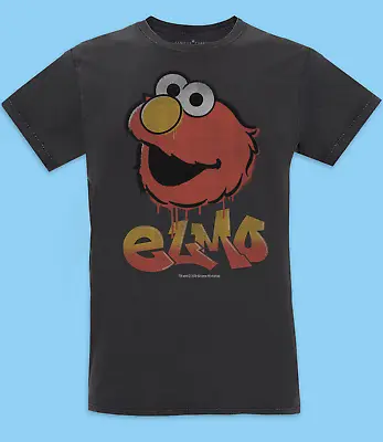 Buy Mens Sesame Street Elmo Graffiti T-Shirt S M L XL XXL Famous Cartoon Top Gift • 21.99£