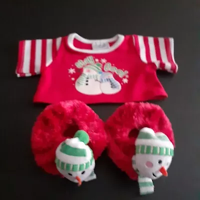 Buy Build A Bear Snowman Jumper And Slippers Stay Cool Christmas Theme • 14.99£