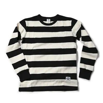 Buy NON STOCK Prison Striped Long Sleeve Tee Shirts Vintage Mens Motorcycle T-Shirt • 31.06£