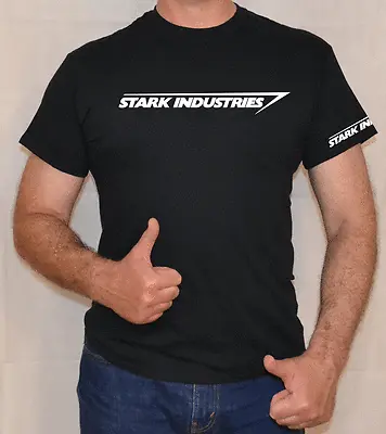Buy Stark Industries ,iron Man,avengers ,with Sleeve Logo,fun T Shirt • 14.99£