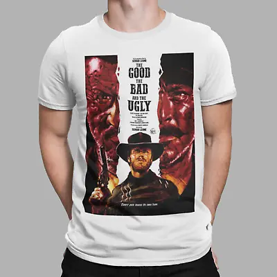 Buy The Good The Bad & The Ugly T-Shirt MOVIE FILM COWBOY Eastwood Western Tee 2 • 6.99£