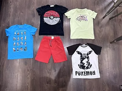 Buy Boys Next Pokemon Minecraft Tshirt Mayoral Shorts Set Outfit Age 9 Years • 16.99£