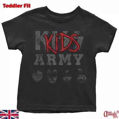 Buy Kiss Baby & Toddler T Shirt-Kiss T Shirt-Kiss Kids Army Official-Kids Rock Tees • 14£