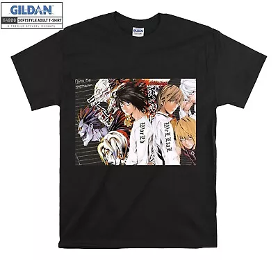 Buy Death Note Light T-shirt Anime T Shirt Men Women Unisex Tshirt 374 • 20.95£