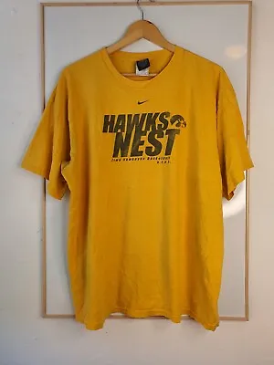 Buy Vintage Nike Team Shirt Mens Size Extra Large Yellow Iowa Hawkeyes Basketball • 14.85£