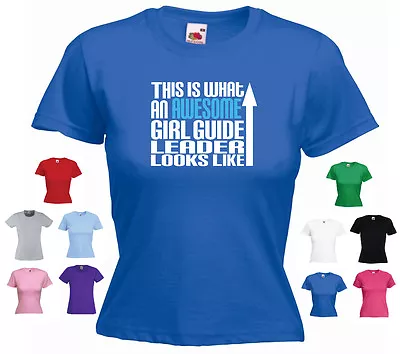 Buy 'This Is What An Awesome Girl Guide Leader Looks Like' Funny Ladies T-shirt  • 11.69£
