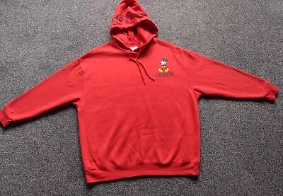 Buy Primark Disney Ladies Red Mickey Mouse Oversize Sweatshirt Jumper Hoodie Size S • 9.99£