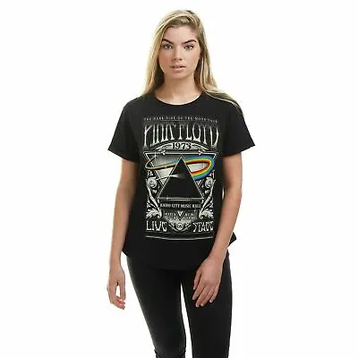 Buy Official Pink Floyd Ladies Carnegie T-Shirt Black S - XL • 13.99£