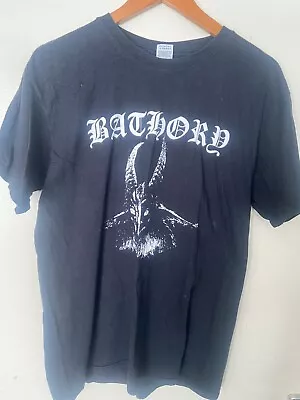 Buy Bathory - Self Titled Album T-shirt  - Black Metal Classic - Large • 27.70£