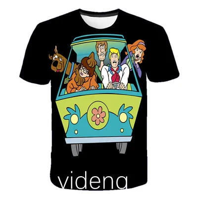 Buy Cartoon Scooby Doo Kids Women Men T-Shirt 3D Print Short Sleeve Tee Tops Gift • 6.99£