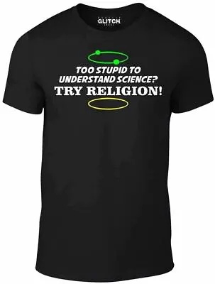 Buy Too Stupid To Understand Science T Shirt - Funny T-shirt Religion Evolution God • 12.99£