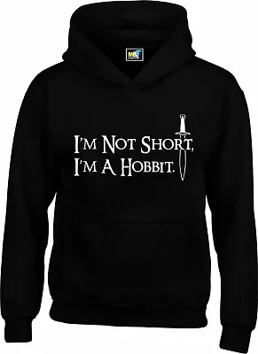 Buy I'm Not Short, I'm A Hobbit Hoodie - Funny Men & Kids LOTR Inspired Fan New Top • 17.99£