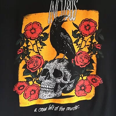 Buy Small Incubus 2022 UK Tour A Crow Left Of The Murder Rare Music T-Shirt / Rock • 15£