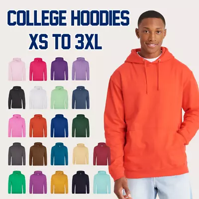 Buy AWDis Just Hoods Unisex College Hoodies, Mens And Womens Hooded Sweatshirt JH001 • 14.90£