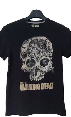 Buy The Walking Dead T Shirt Small Black Zombie Skull  Tee Top • 14.68£