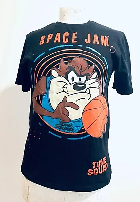 Buy SPACE JAM Men’s Black Jersey T-Shirt Size S 34” Retro Top Mens Tee 90s • 4.99£