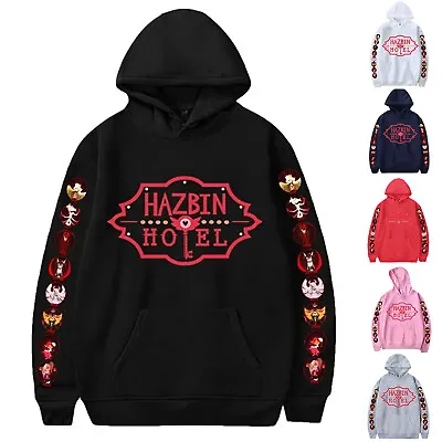 Buy Women's Hazbin Hotel Hoodies Helluva Boss Blitzo Coat Autumn Pullover Sweatshirt • 18.19£