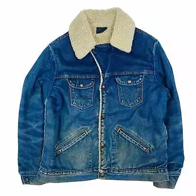 Buy Vintage  Wrangler Sherpa Denim Jacket - Large • 40£