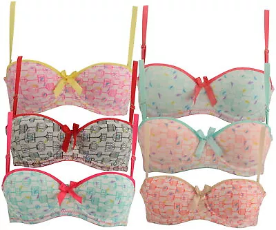 Buy Zest Ladies Printed Padded Underwired T-Shirt Bra A Cup • 4.99£