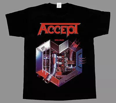 Buy Accept Metal Heart Udo New Black Short/long Sleeve T-shirt • 12.59£