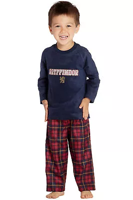 Buy Harry Potter Gryffindor Lion Christmas Plush Holiday Toddler Plaid Pajama Set • 11.83£