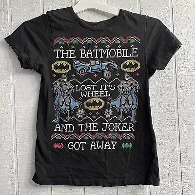 Buy Batman Batmobile Lost Its Wheel Joker Got Away Ugly Christmas Shirt Youth Medium • 15.75£