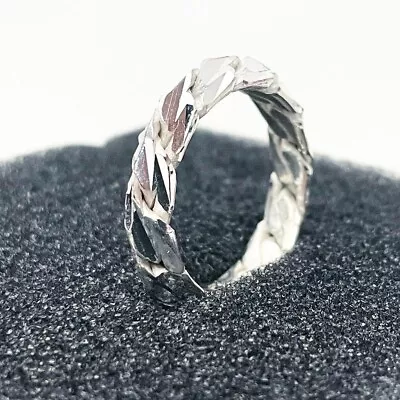 Buy Unique Hand Made Pure Silver Ring Mens Womens Ring - THE JEWELLERY WORKSHOP • 45.99£