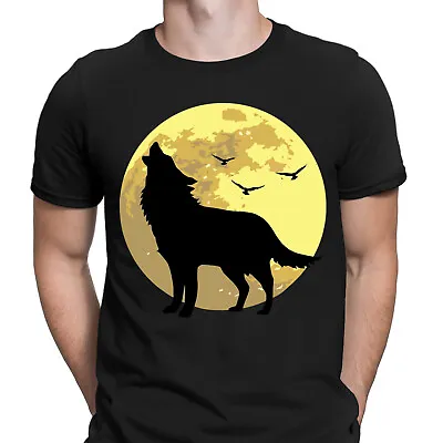 Buy Moon Wolf Animal Lovers Gift Horror Scary Novelty Mens T-Shirts Tee Top #DNE • 9.99£