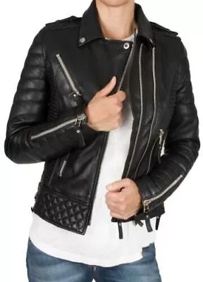 Buy Women's Kay Micheal Style Biker Black  Motorcycle Leather Jacket • 69.39£