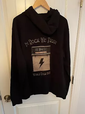 Buy AC/DC ROCK OR BUST 2015 WORLD TOUR HOODIE Size: XXL • 274.84£