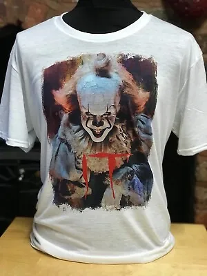 Buy IT Pennywise T-shirt - Mens & Women's Sizes S-XXL - Horror Custom M L XL Cult • 15.99£