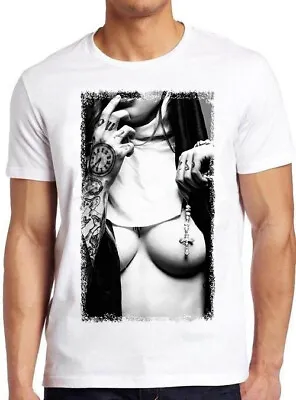 Buy Sexy Nun Cross Tattoo Funny Novelty Men Women Unisex Top T Shirt M495 • 6.35£