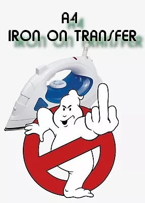 Buy Ghost Busters Iron On Transfer Heat Press Decal Merch Daughter Girls Son Boys • 2.79£