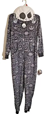 Buy Disney TNBC Nightmare Christmas Jack Skellington Union Pajamas Pockets Hood - S • 19.23£